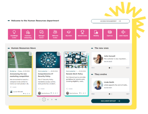 Powell HR platform intranet